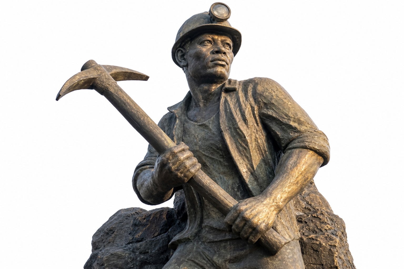 Coal miner statue monument in Enugu against the sky